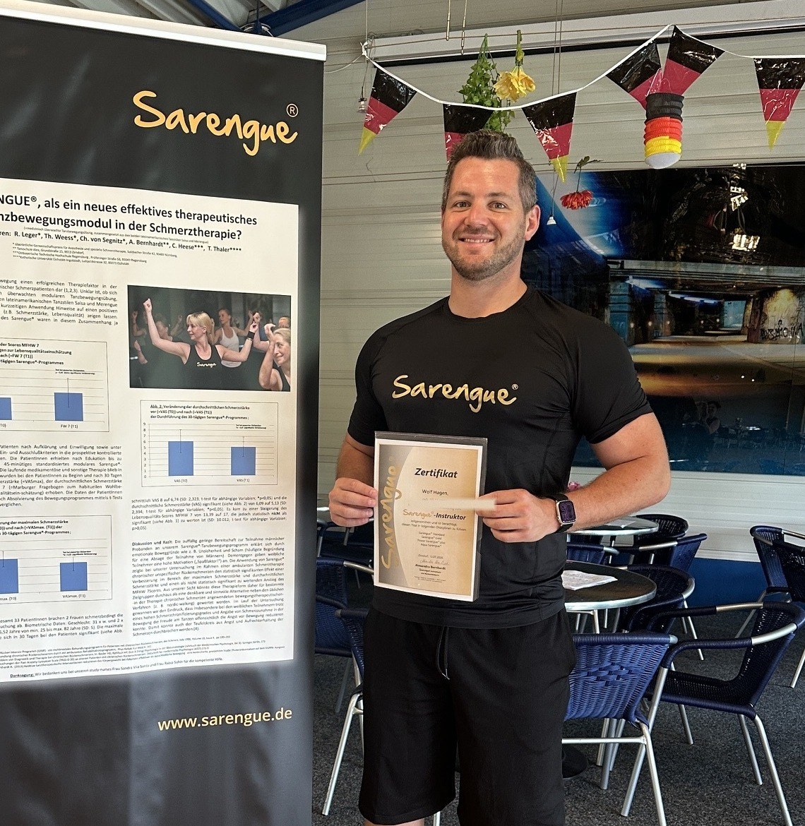 Wolf Hagen als lizenzierter Sarengue-Instruktor